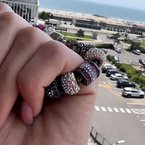 Authentic PANDORA 925 Snake Chain Bracelet with all pandora Authentic charms - Picture 10 of 16